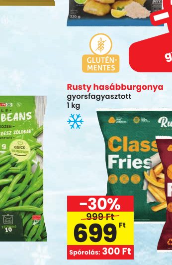 Rusty hasábburgonya