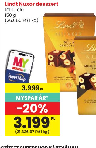 Lindt Nuxor desszert