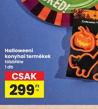 Halloweeni konyhai termékek