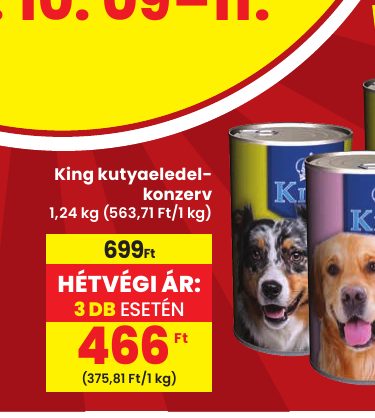 King kutyaeledel- konzerv