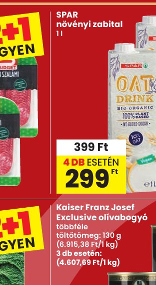 SPAR növényi zabital