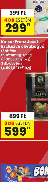 Kaiser Franz Josef Exclusive olívabogyó
