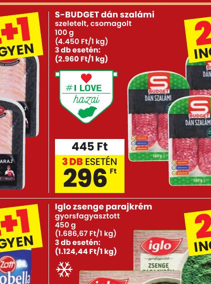 S-BUDGET dán szalámi