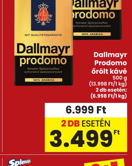 Dallmayr Prodomo őrölt kávé