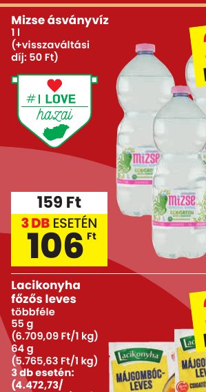 Mizse ásványvíz