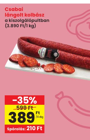Csabai lángolt kolbász