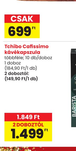 Tchibo Cafissimo kávékapszula