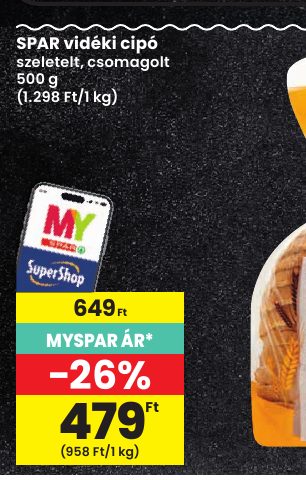 SPAR vidéki cipó