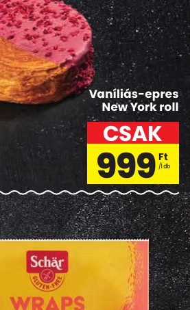 Vaníliás-epres New York roll