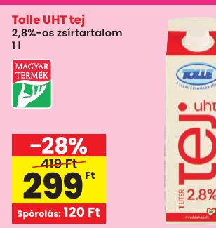 Tolle UHT tej