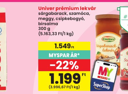 Univer prémium lekvár