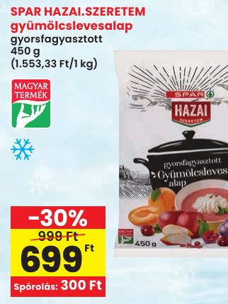 SPAR HAZAI.SZERETEM gyümölcslevesalap