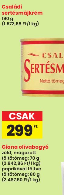 Családi sertésmájkrém