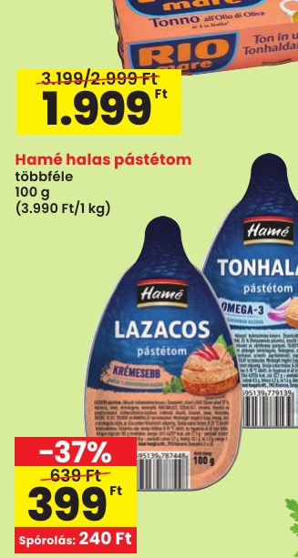 Hamé halas pástétom