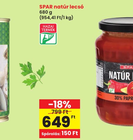 SPAR natúr lecsó