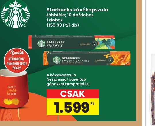 Starbucks kávékapszula