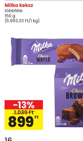 Milka keksz
