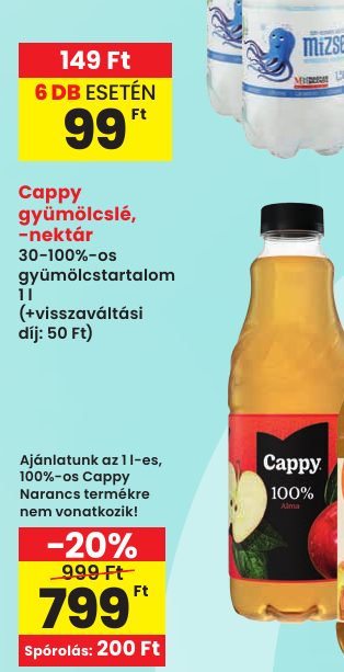 Cappy gyümölcslé, -nektár