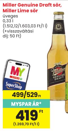 Miller Genuine Draft sör, Miller Lime sör