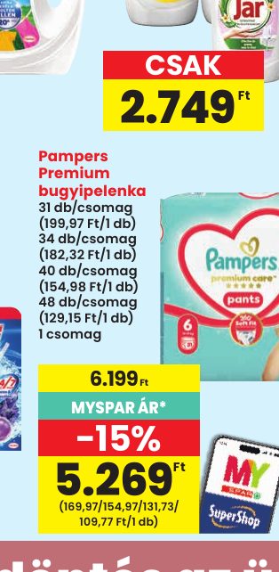 Pampers Premium bugyipelenka