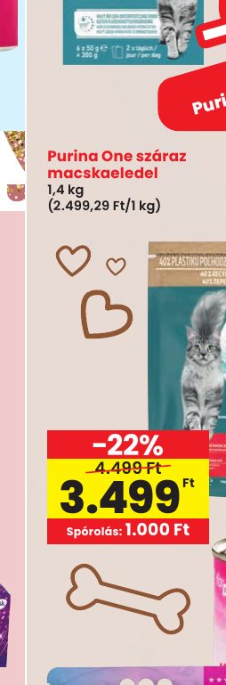 Purina One száraz macskaeledel