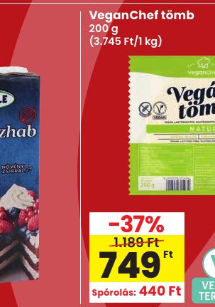 VeganChef tömb