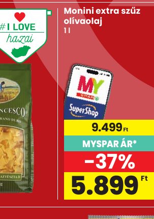 Monini extra szűz olívaolaj