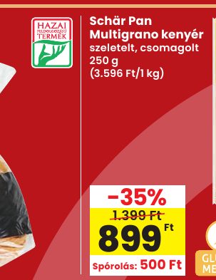 Schär Pan Multigrano kenyér