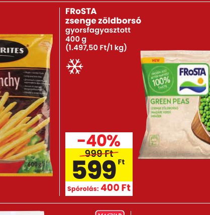 FRoSTA zsenge zöldborsó