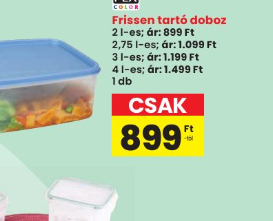 Frissen tartó doboz
