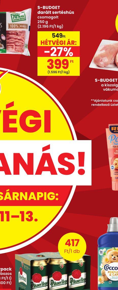 S-BUDGET darált sertéshús