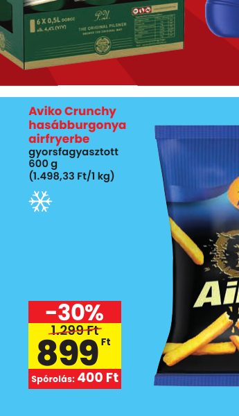 Aviko Crunchy hasábburgonya airfryerbe