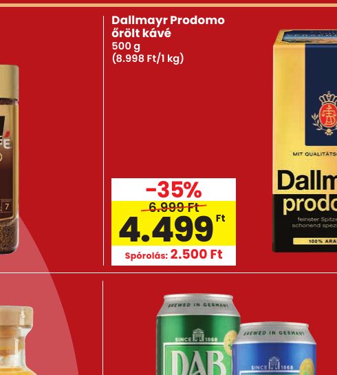 Dallmayr Prodomo őrölt kávé