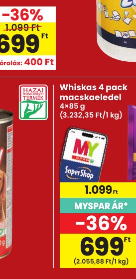 Whiskas 4 pack macskaeledel