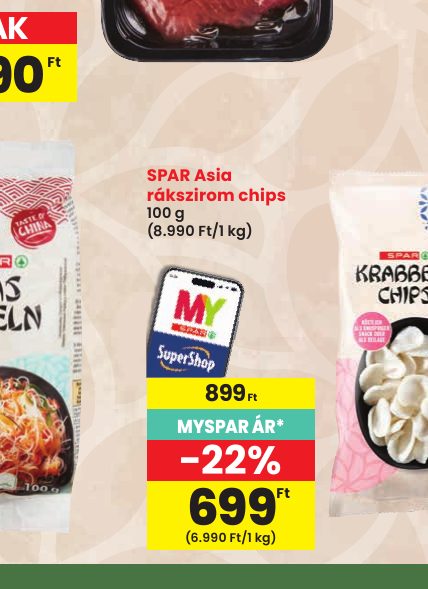 SPAR Asia rákszirom chips