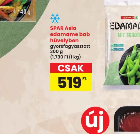 SPAR Asia edamame bab hüvelyben