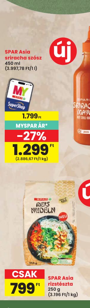 SPAR Asia sriracha szósz