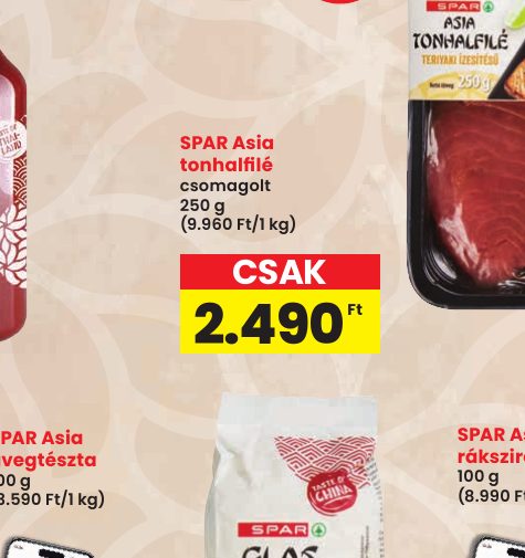 SPAR Asia tonhalfilé