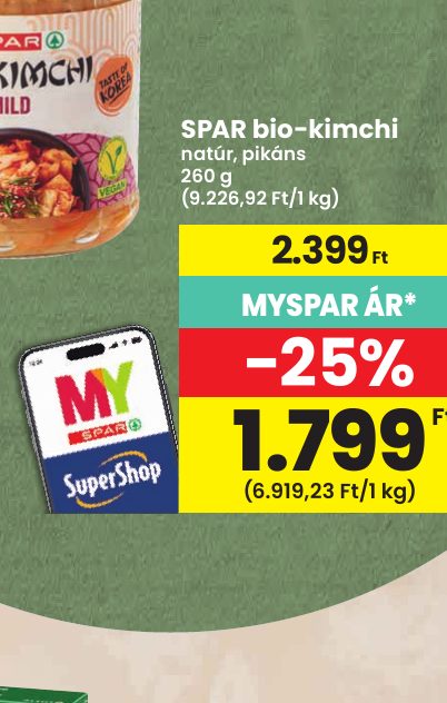 SPAR bio-kimchi
