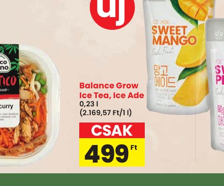 Balance Grow Ice Tea, Ice Ade