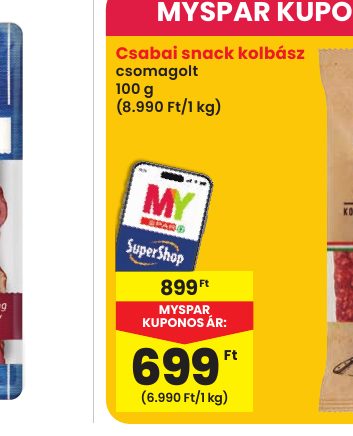 Csabai snack kolbász