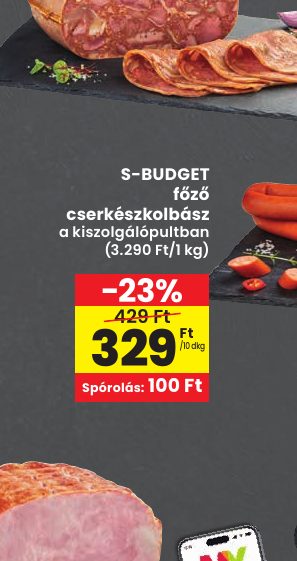 S-BUDGET főző cserkészkolbász