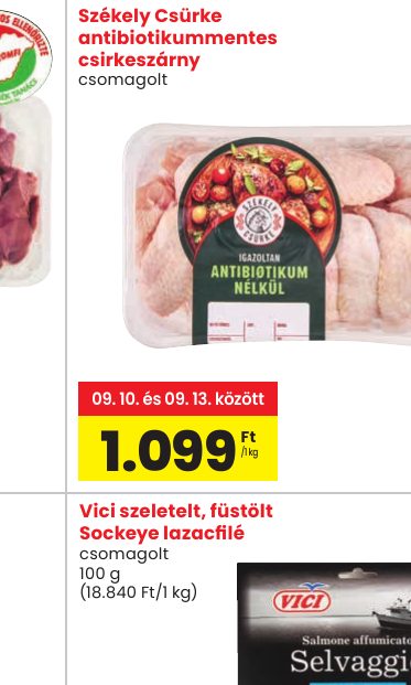 Székely Csürke antibiotikummentes csirkeszárny