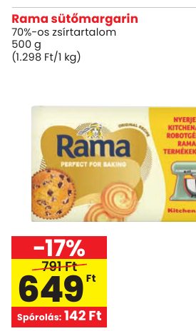 Rama sütőmargarin