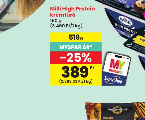 Milli High Protein krémtúró