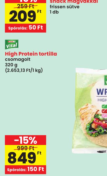 High Protein tortilla