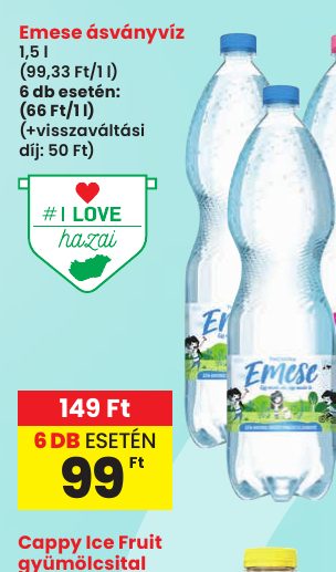Emese ásványvíz