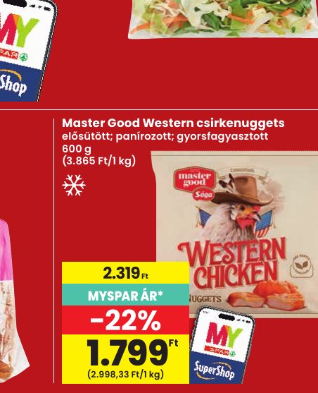 Master Good Western csirkenuggets
