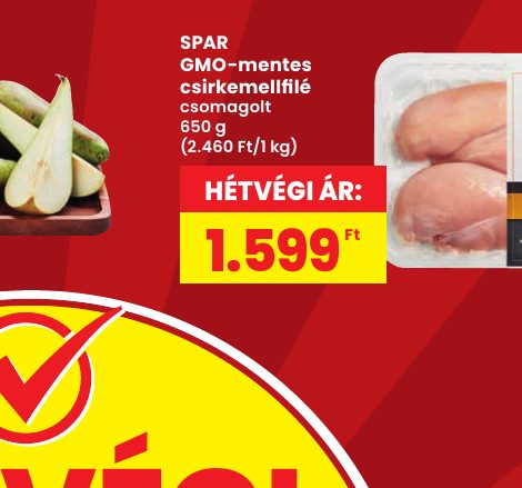 SPAR GMO-mentes csirkemellfilé