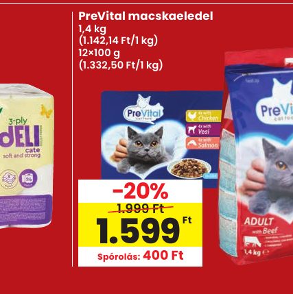 PreVital macskaeledel